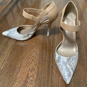BCBG snakeskin heels